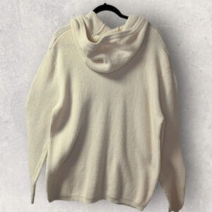INC INTERNATIONAL CONCEPTS HOODIE SWEATER CREAMY WHITE COLOR - XL & XS